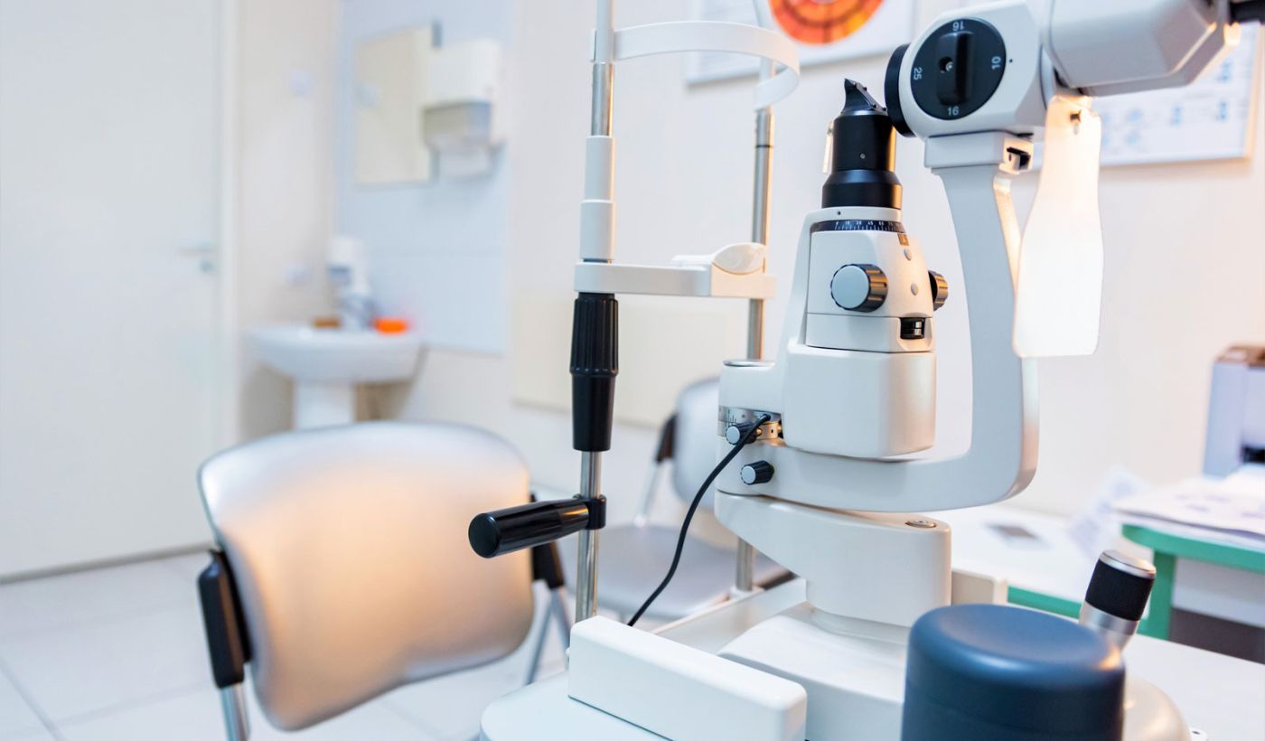 Λεπτομέρεια εξεταστηρίου του οφθαλμιατρείου Athens Orasis